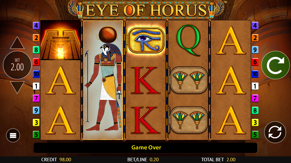 Eye of Horus Slot Review, Free Spins, Demo and Tips